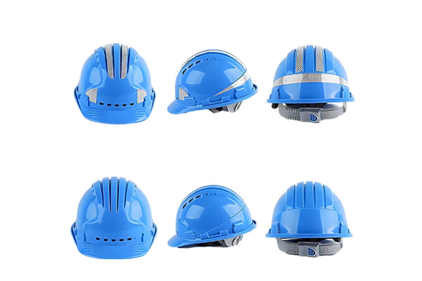 Does adding reflective strips to a hard hat affect the puncture resistance of the shell?